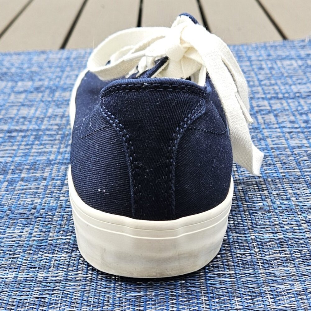 OLD NAVY - navy blue lace up canvas platform sneakers - size 9 - Picture 9 of 9